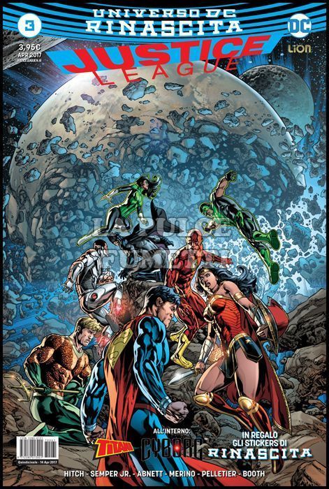 JUSTICE LEAGUE # 61 - JUSTICE LEAGUE 3 - RINASCITA + STICKERS